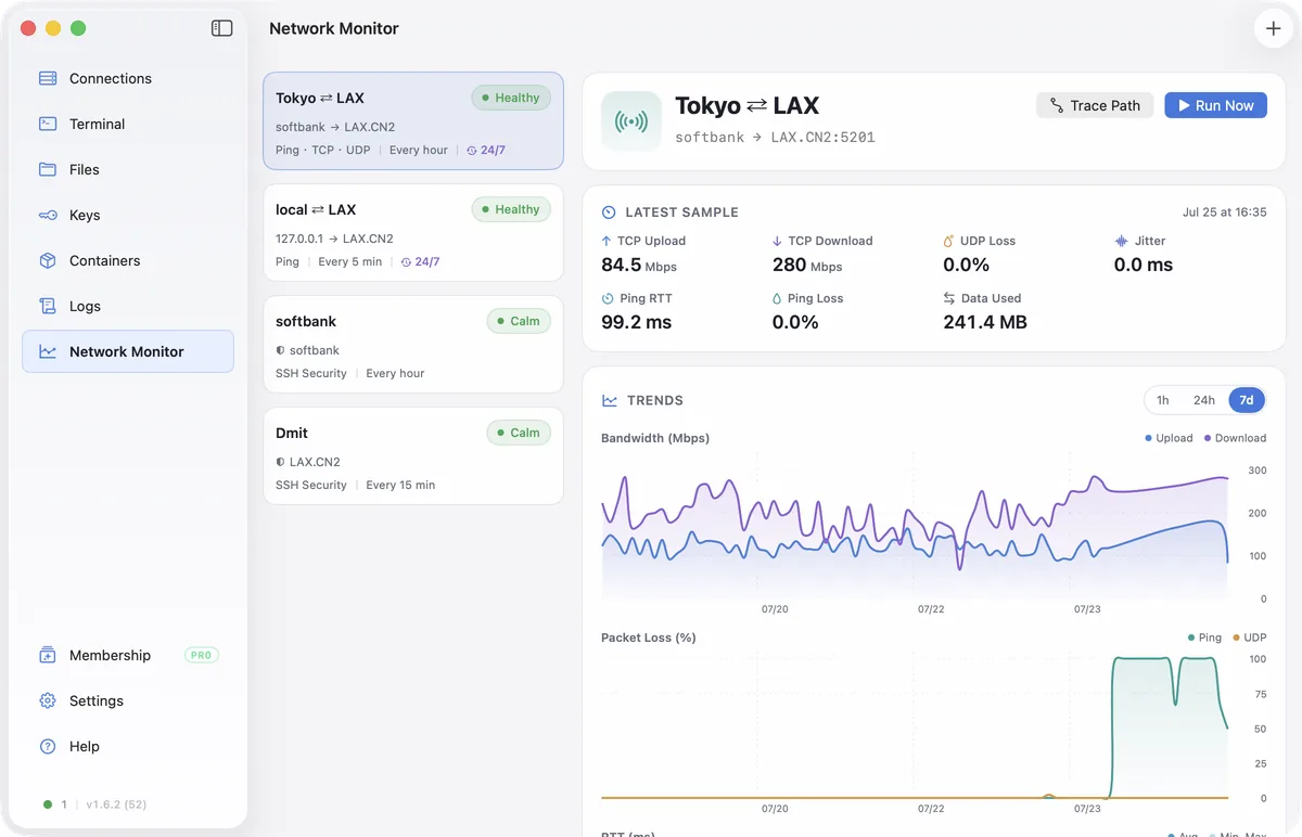 Nexus Shell — network